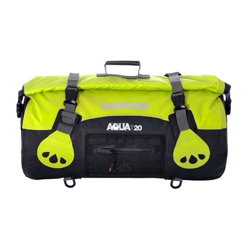 Torba wodoodporna Oxford Aqua20 Roll Bag czarno-fluo żółta