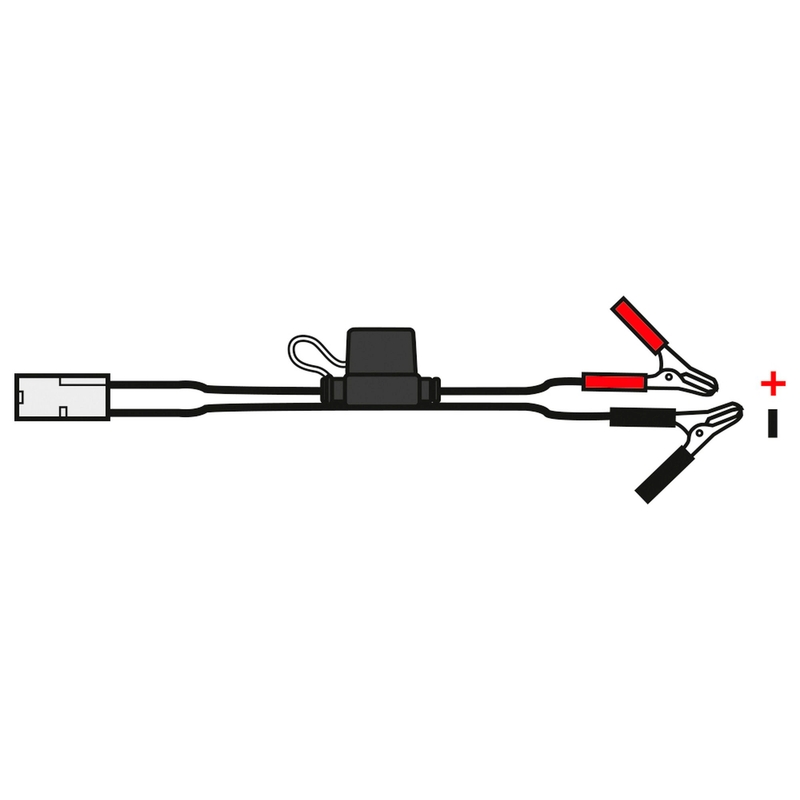 Przedłużony kabel Oxford z klipami „krokodylkowymi”