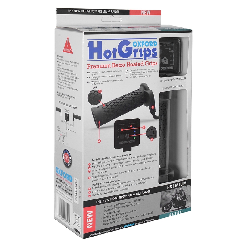 Podgrzewanie manetek do motocykla Oxford Hotgrips Premium New Retro wyprzedaż