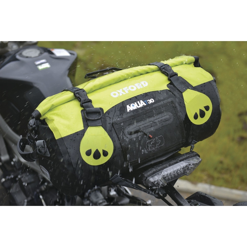 Torba wodoodporna Oxford Aqua30 Roll Bag czarno-fluo żółta