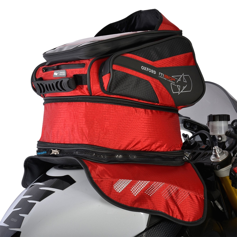 Tankbag na motocykl Oxford M30R czarno-czerwony