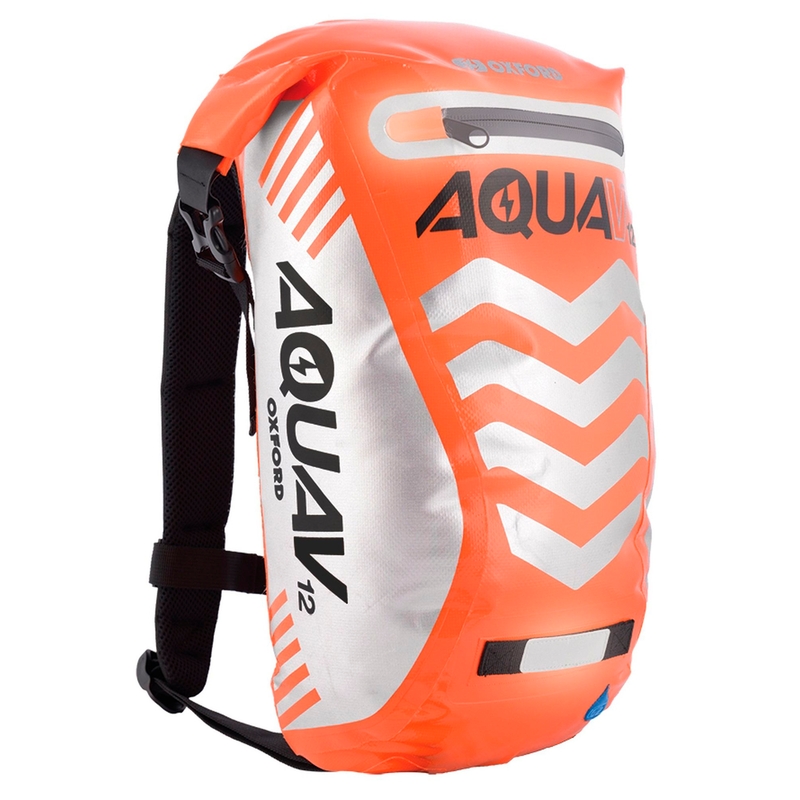 Plecak wodoodporny Oxford Aqua V12 Extreme Visibility fluo pomarańczowy