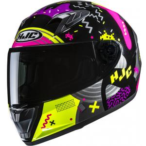 Kask motocyklowy integralny dziecięcy HJC Y10 Mika MC3H czarno-różowy