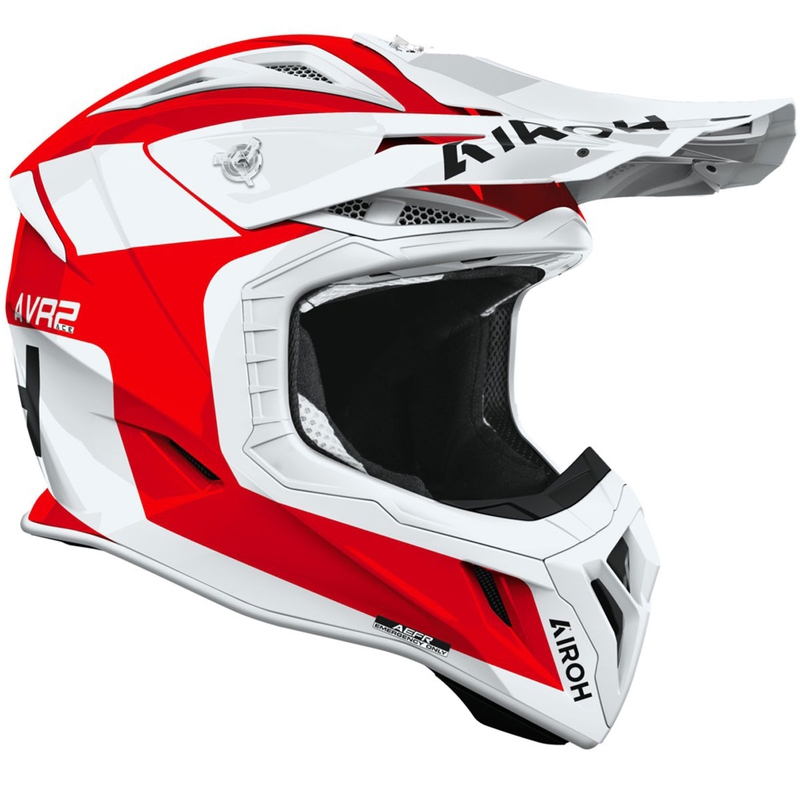 Kask motocrossowy Airoh Aviator ACE 2 Iron połyskujący czerwony