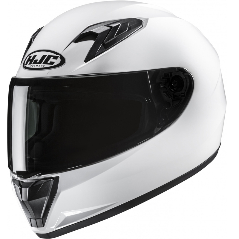 Kask motocyklowy integralny dziecięcy HJC Y10 Solid perłowo-biały
