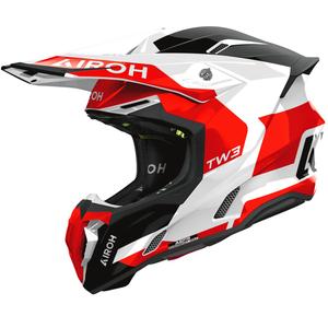 Kask motocrossowy Airoh Twist 3 Fancy błyszczący czerwony