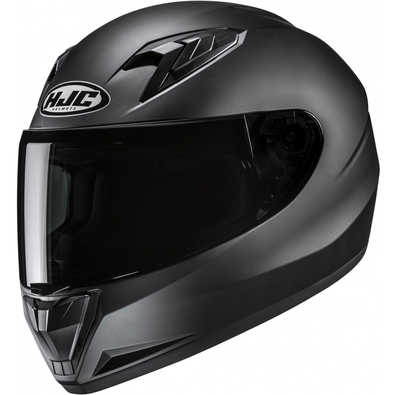 Kask motocyklowy integralny dziecięcy HJC Y10 Solid półpłaski czarny