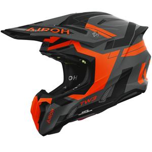 Kask motocrossowy Airoh Twist 3 Dynasty matowy fluo pomarańczowy