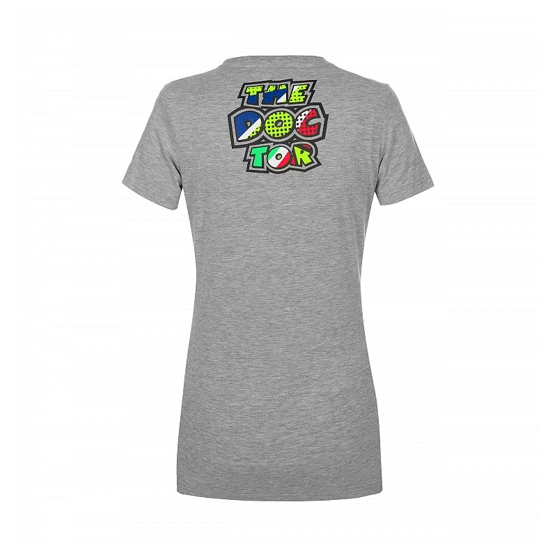 Koszulka damska VR46 Valentino Rossi POP ART szara wyprzedaż