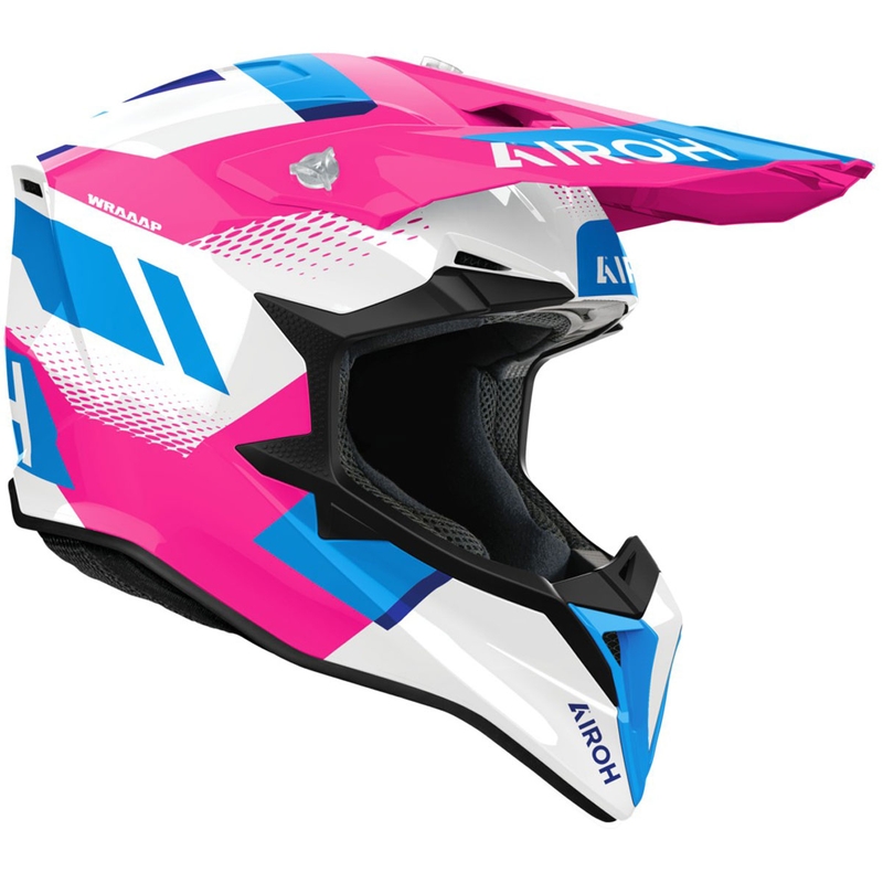 Kask motocrossowy Airoh Wraaap Vision Glossy Pink