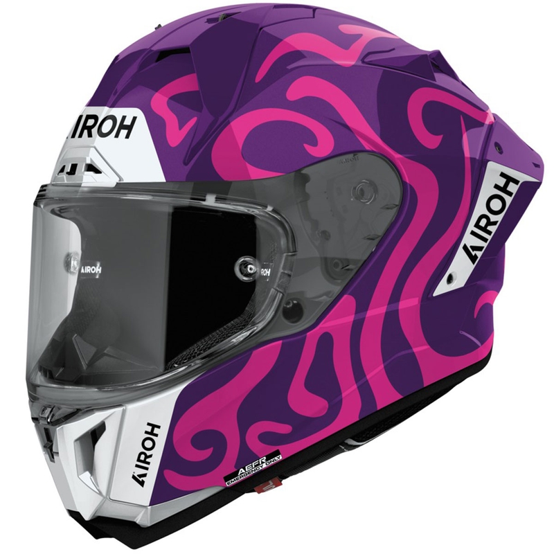 Kask motocyklowy integralny Airoh GP800 Swain, błyszczący fioletowy