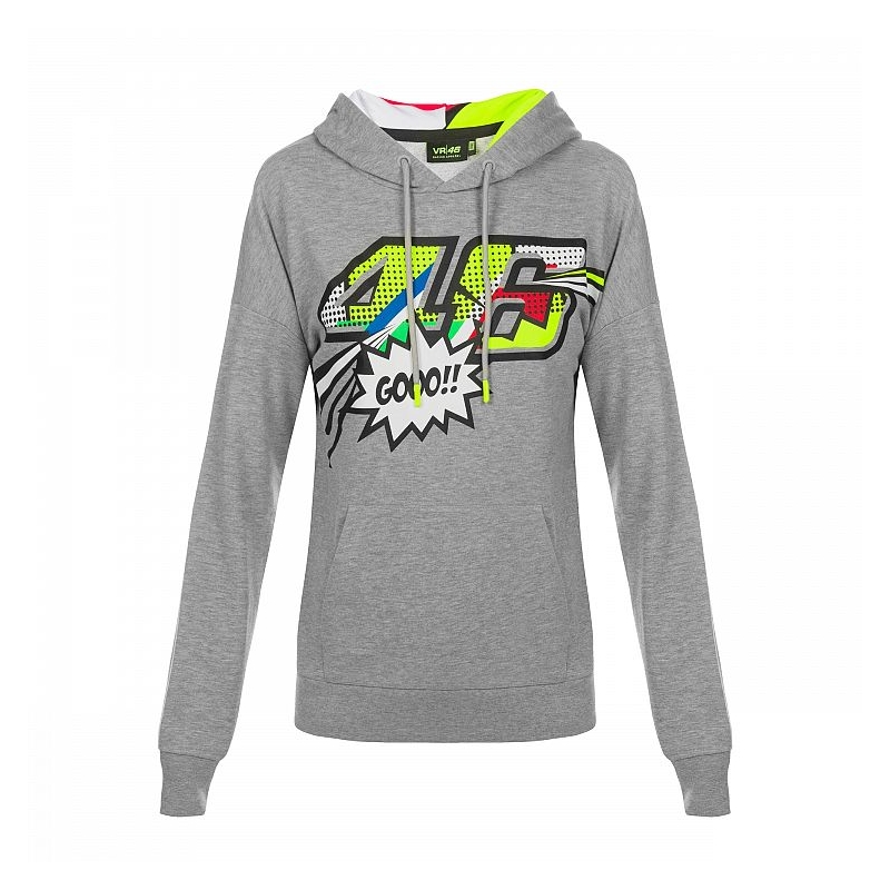 Damska bluza VR46 Valentino Rossi POP ART Fleece szara