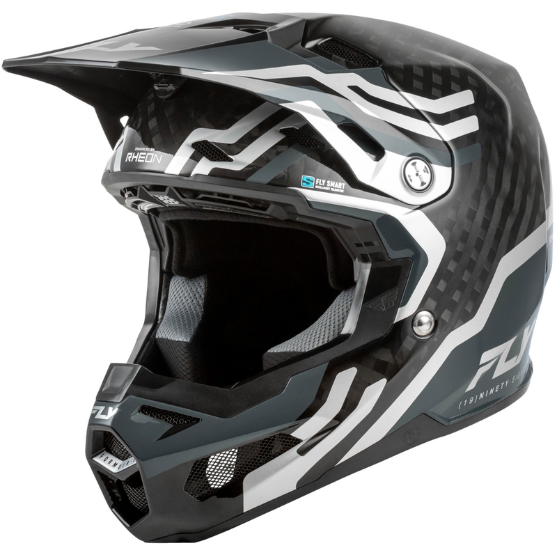 Kask motocrossowy FLY Racing Formula S Carbon Byte karbonowo-szaro-srebrny