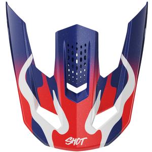Wizjer do kasków Shot Speed Beast perłowo-niebiesko-czerwony