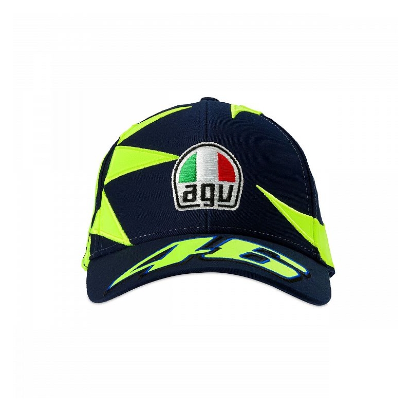 Czapka dziecięca VR46 Valentino Rossi REPLIKA SUN AND MOON niebiesko-żółta