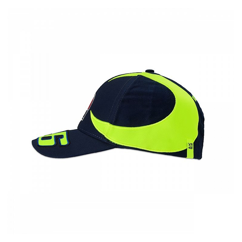 Czapka dziecięca VR46 Valentino Rossi REPLIKA SUN AND MOON niebiesko-żółta