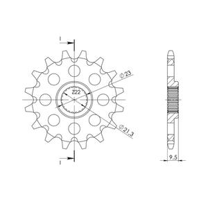 Front sprocket SUPERSPROX STEALTH CST-1577:15.2 15T, 520