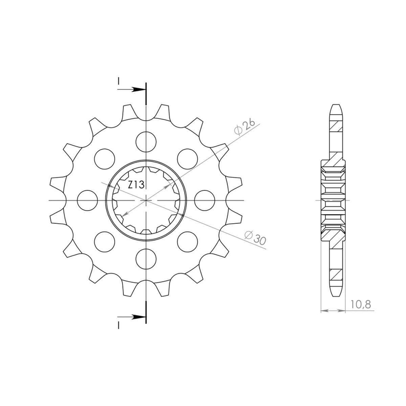 Front sprocket SUPERSPROX STEALTH 16T, 520