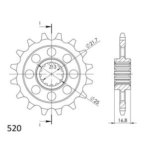 Front sprocket SUPERSPROX STEALTH CST-1373:16.2 16T, 520