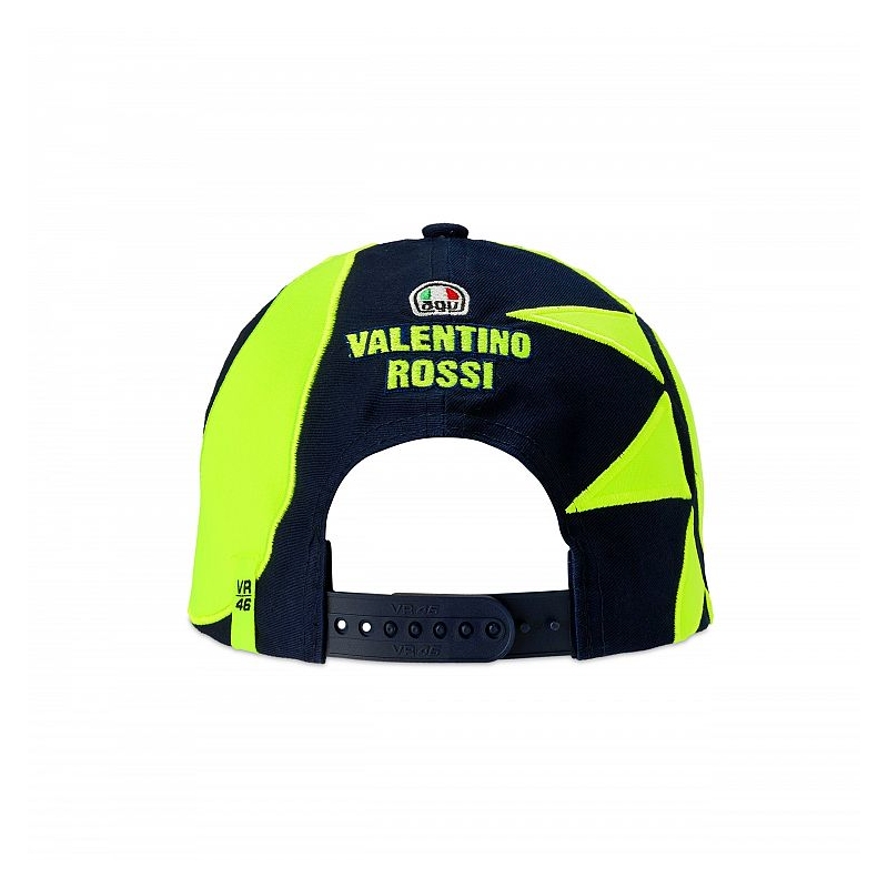 Czapka dziecięca VR46 Valentino Rossi REPLIKA SUN AND MOON niebiesko-żółta