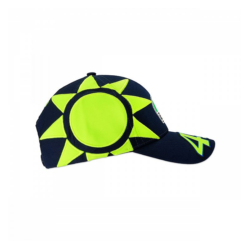 Czapka dziecięca VR46 Valentino Rossi REPLIKA SUN AND MOON niebiesko-żółta