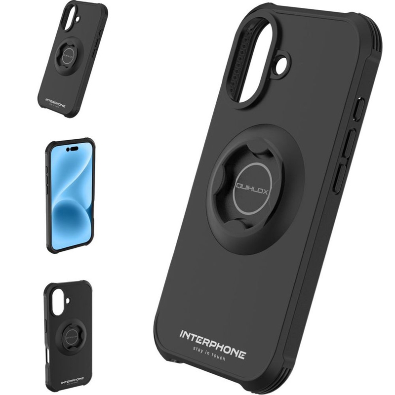 Interphone QUIKLOX Tetraforce etui na telefon Apple iPhone 17 czarne
