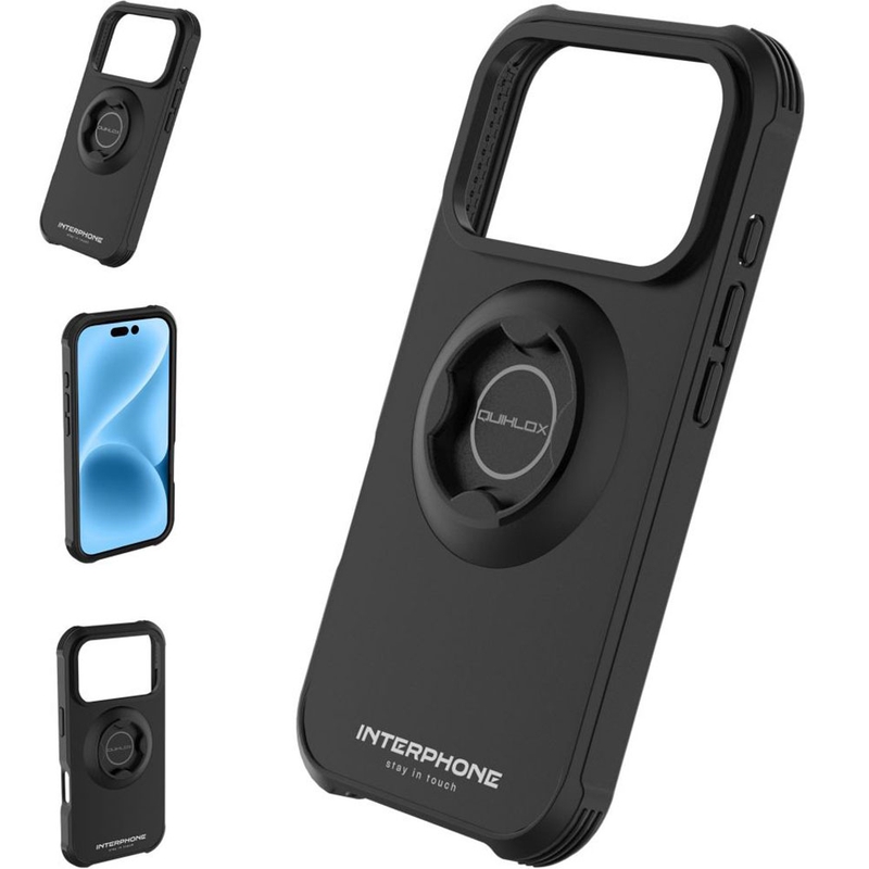 Etui na telefon Interphone QUIKLOX Tetraforce-Apple iPhone 17 Pro Max w kolorze czarnym