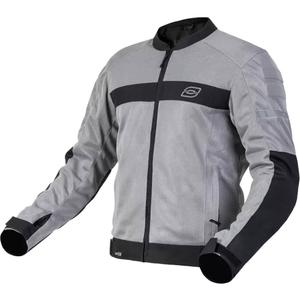 Kurtka motocyklowa Ozone Dart srebrno-czarna