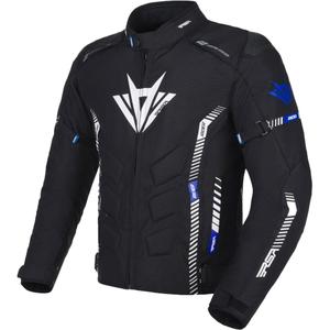 Kurtka motocyklowa RSA Rider czarno-biało-niebieska