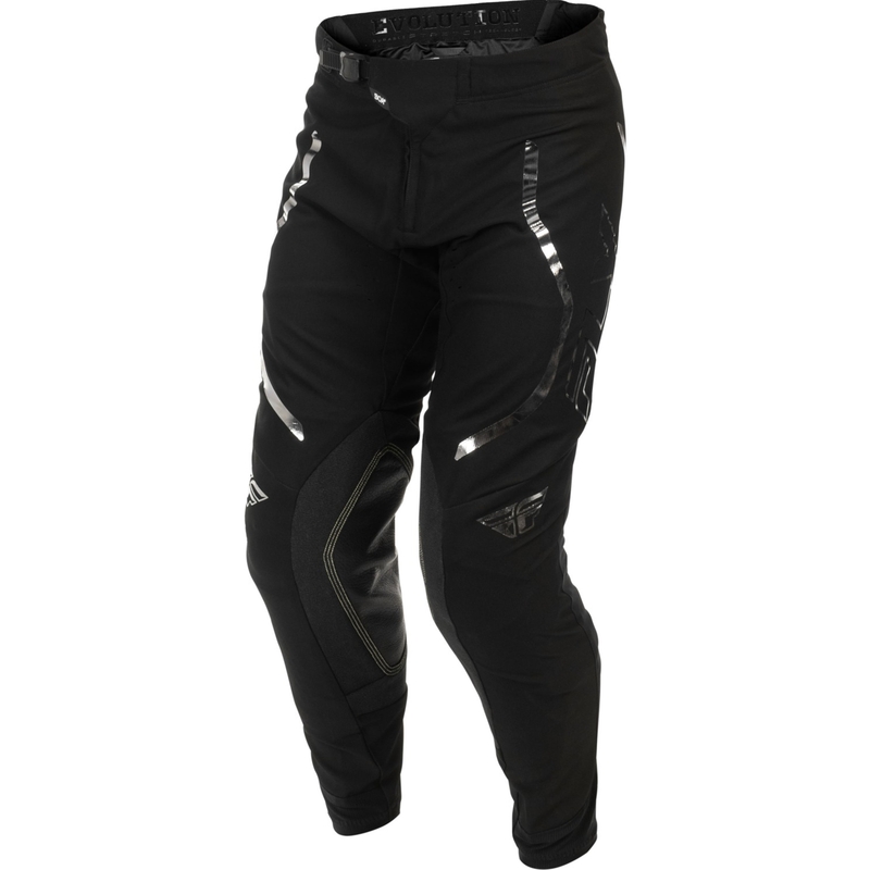 Spodnie motocrossowe FLY Racing Evolution SE czarno-srebrne
