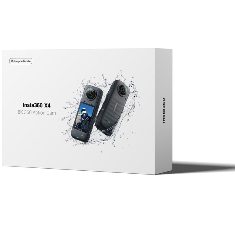 Kamera sportowa Insta360 X4 Motorcycle Bundle w kolorze czarnym
