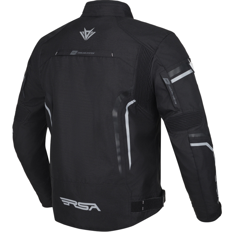 Kurtka motocyklowa RSA Compact 2 czarno-szara
