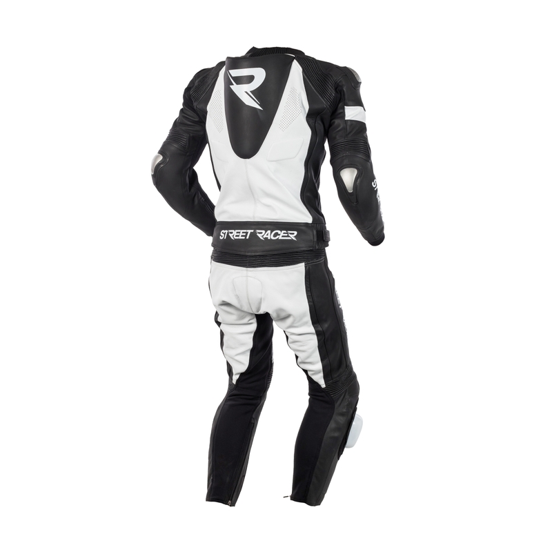 Kombinezon motocyklowy Street Racer Fasttrack czarno-biały wyprzedaż