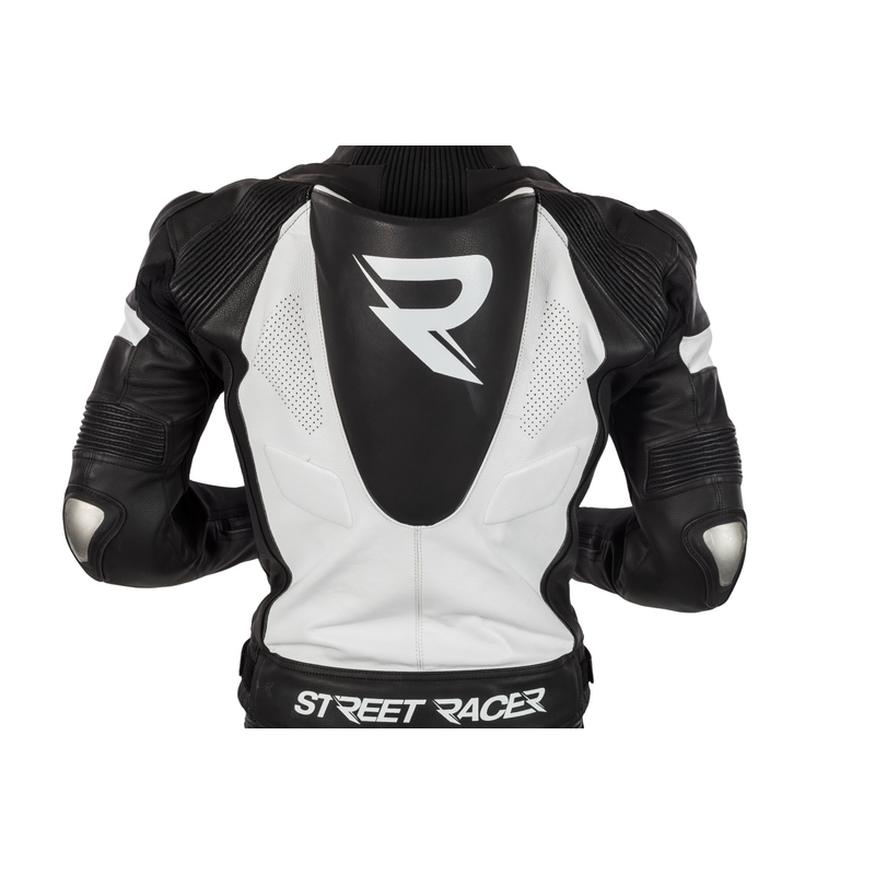 Kombinezon motocyklowy Street Racer Fasttrack czarno-biały wyprzedaż