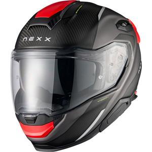 Kask motocyklowy integralny Nexx X.TR Rush matowo-czarno-czerwony