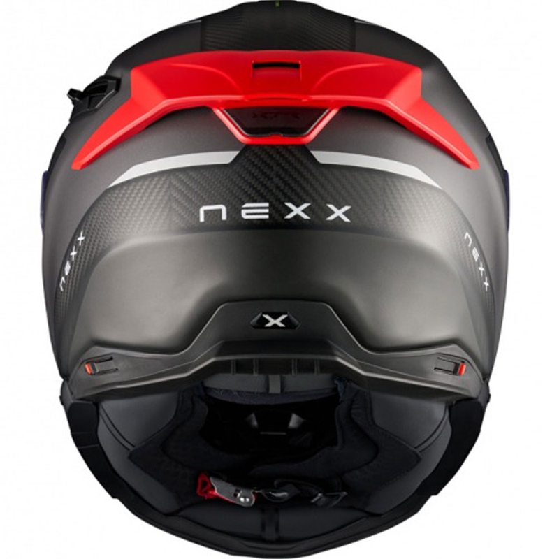 Kask motocyklowy integralny Nexx X.TR Rush matowo-czarno-czerwony