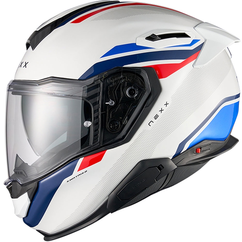 Kask motocyklowy integralny Nexx X.TR Quanta biało-niebieski