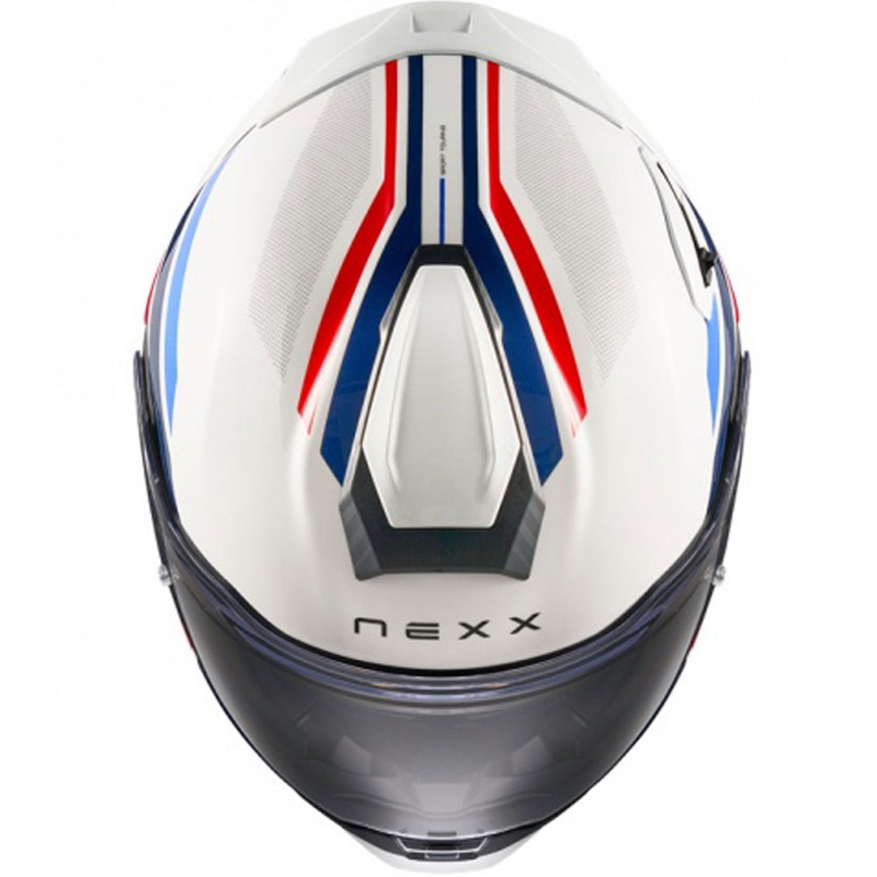 Kask motocyklowy integralny Nexx X.TR Quanta biało-niebieski