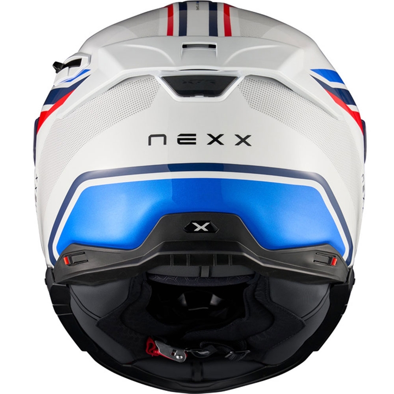 Kask motocyklowy integralny Nexx X.TR Quanta biało-niebieski