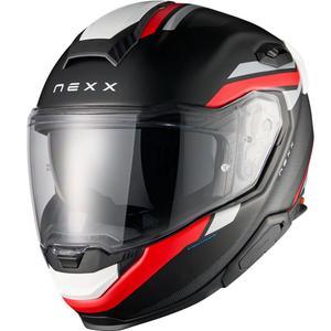 Kask motocyklowy integralny Nexx X.TR Quanta matowo-czarno-czerwony
