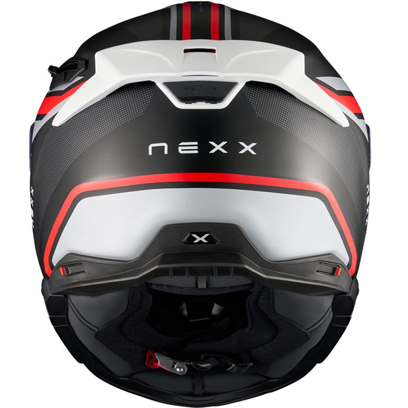 Kask motocyklowy integralny Nexx X.TR Quanta matowo-czarno-czerwony