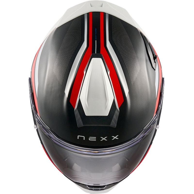 Kask motocyklowy integralny Nexx X.TR Quanta matowo-czarno-czerwony
