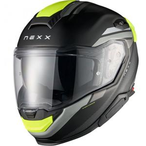 Kask motocyklowy integralny Nexx X.TR Quanta matowo czarny z żółtym fluo