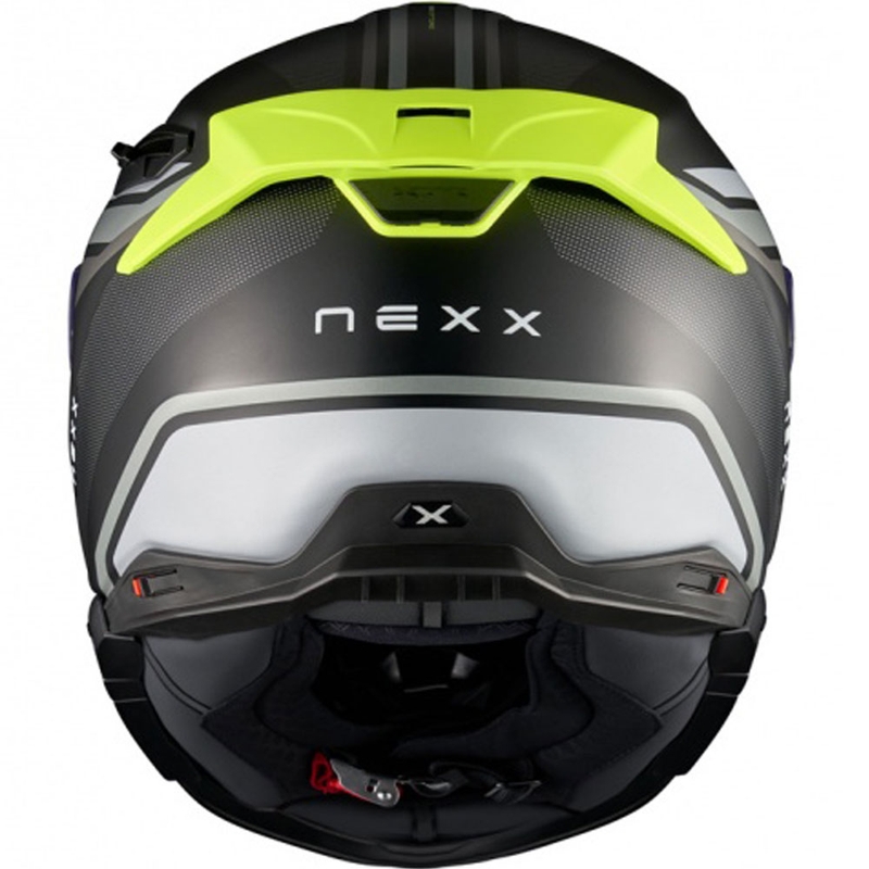 Kask motocyklowy integralny Nexx X.TR Quanta matowo czarny z żółtym fluo