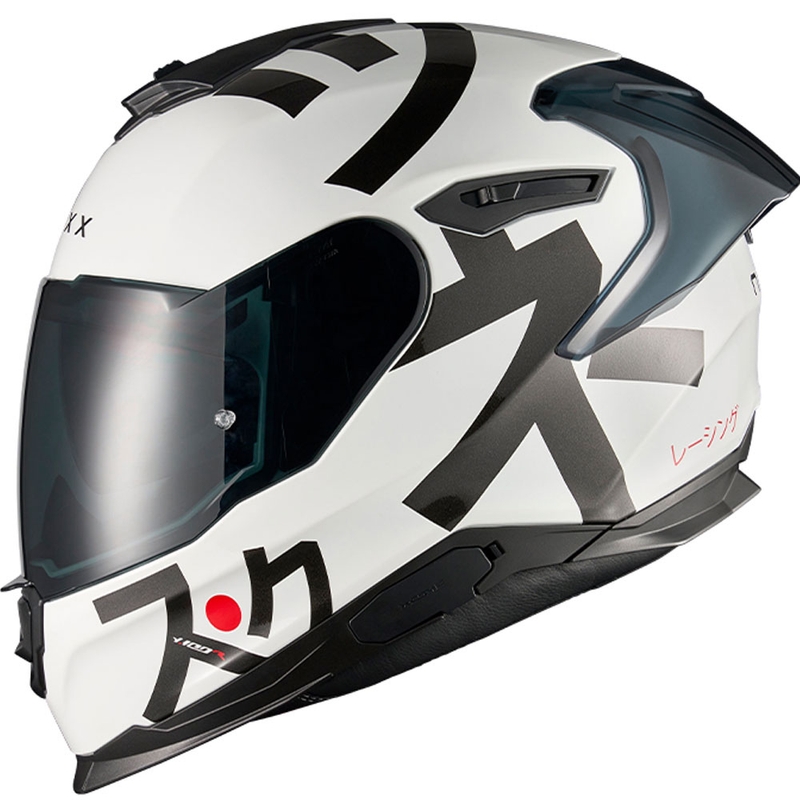 Kask motocyklowy integralny Nexx Y.100R Nippon biały