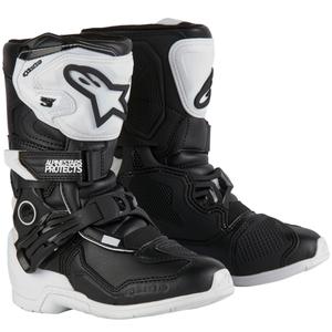 Buty motocyklowe dla dzieci Alpinestars Tech 3S w kolorze biało-czarnym