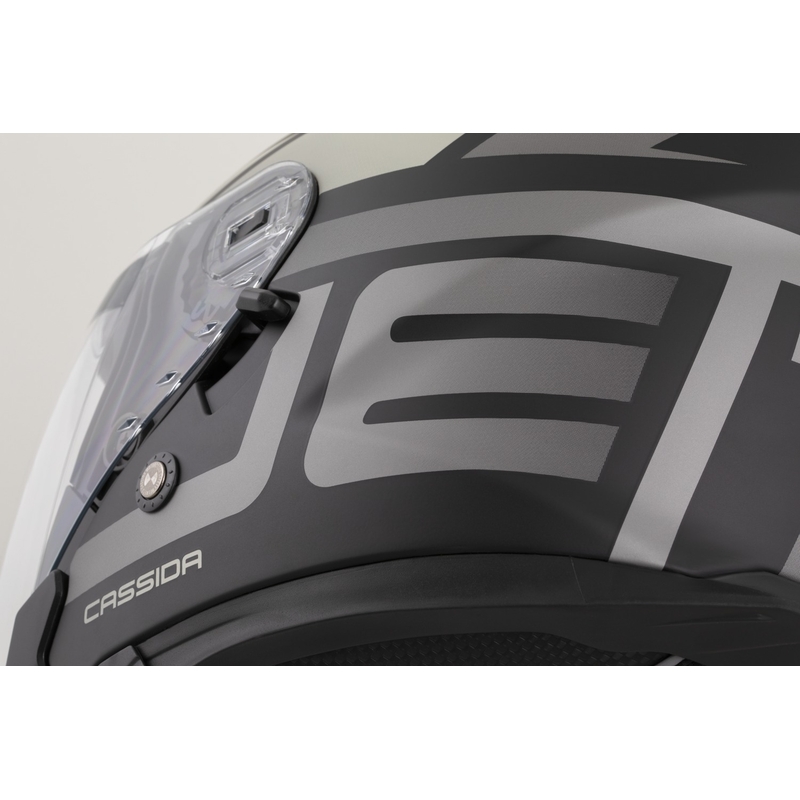 Kask motocyklowy Cassida Jet Tech 2.0 RoTo Open Face, matowy, czarno-szaro-biały