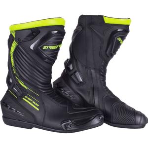 Buty motocyklowe Street Racer Grid czarno fluo żółte