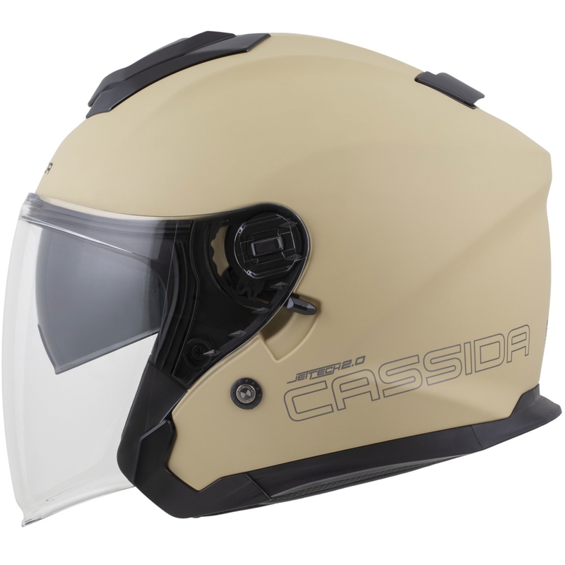 Kask motocyklowy Cassida Jet Tech 2.0 RoTo Open Face Matte Sand-Black-Gray