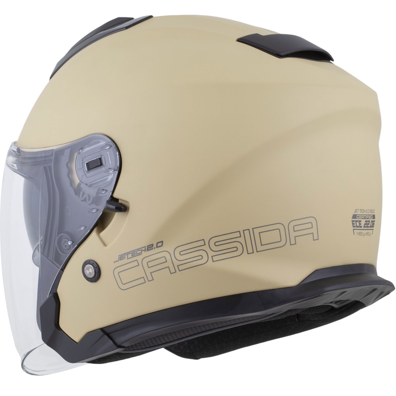 Kask motocyklowy Cassida Jet Tech 2.0 RoTo Open Face Matte Sand-Black-Gray